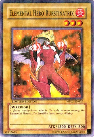 Elemental HERO Burstinatrix [MF03-EN002] Parallel Rare | Amazing Games TCG