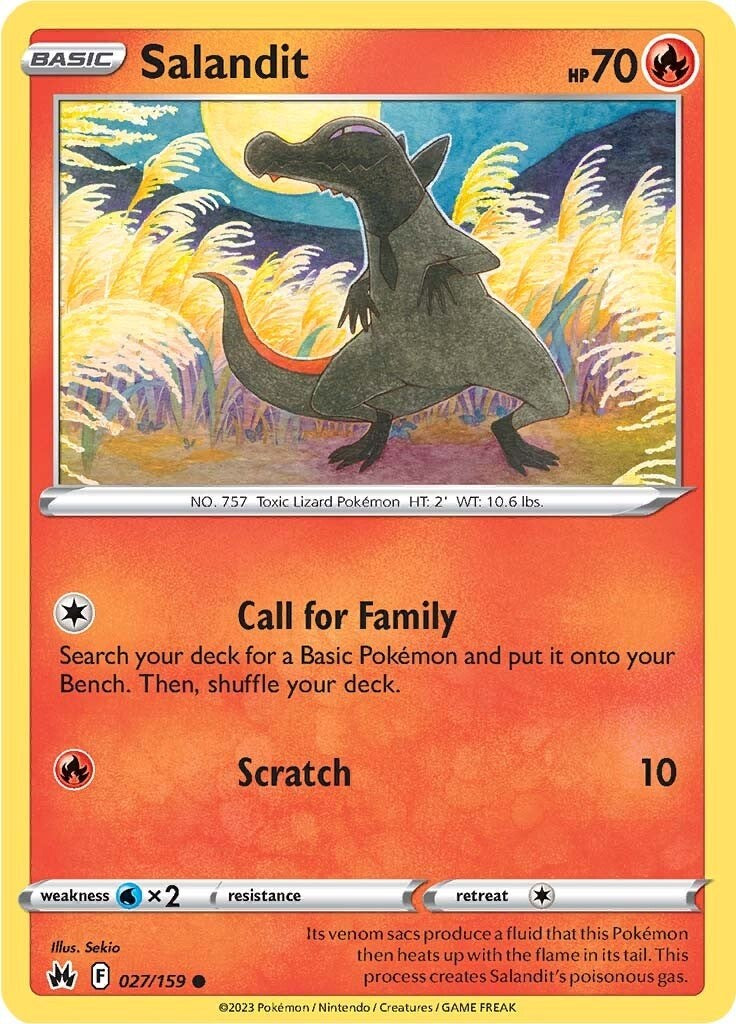 Salandit (027/159) [Sword & Shield: Crown Zenith] | Amazing Games TCG