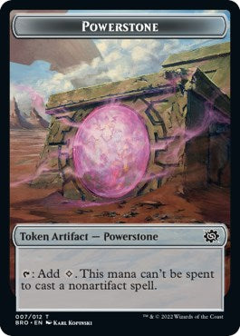 Powerstone // Construct (005) Double-Sided Token [The Brothers' War Tokens] | Amazing Games TCG