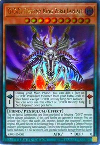 D/D/D Destiny King Zero Laplace [Yu-Gi-Oh! ARC-V Promo Cards] [YA03-EN001] | Amazing Games TCG