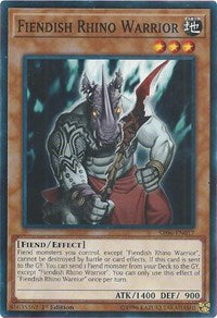 Fiendish Rhino Warrior [Structure Deck: Lair of Darkness] [SR06-EN017] | Amazing Games TCG