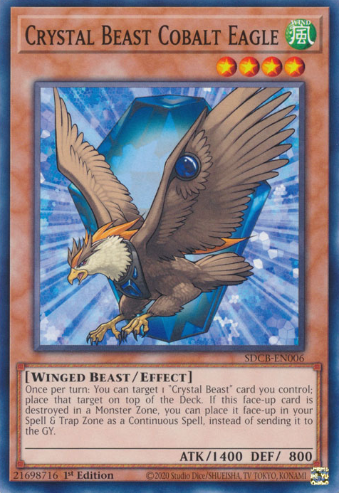 Crystal Beast Cobalt Eagle [SDCB-EN006] Common | Amazing Games TCG