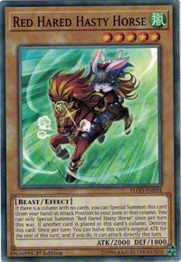 Red Hared Hasty Horse [Flames of Destruction] [FLOD-EN034] | Amazing Games TCG