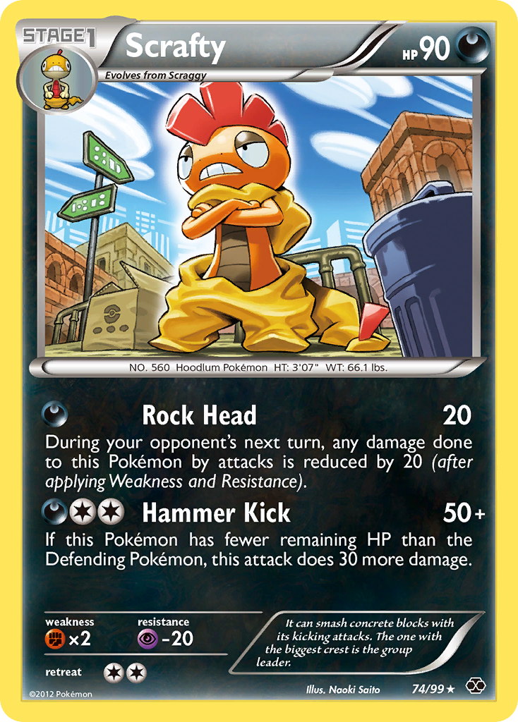 Scrafty (74/99) [Black & White: Next Destinies] | Amazing Games TCG