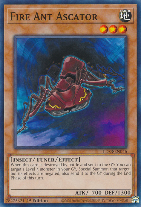 Fire Ant Ascator [LDS3-EN046] Common | Amazing Games TCG