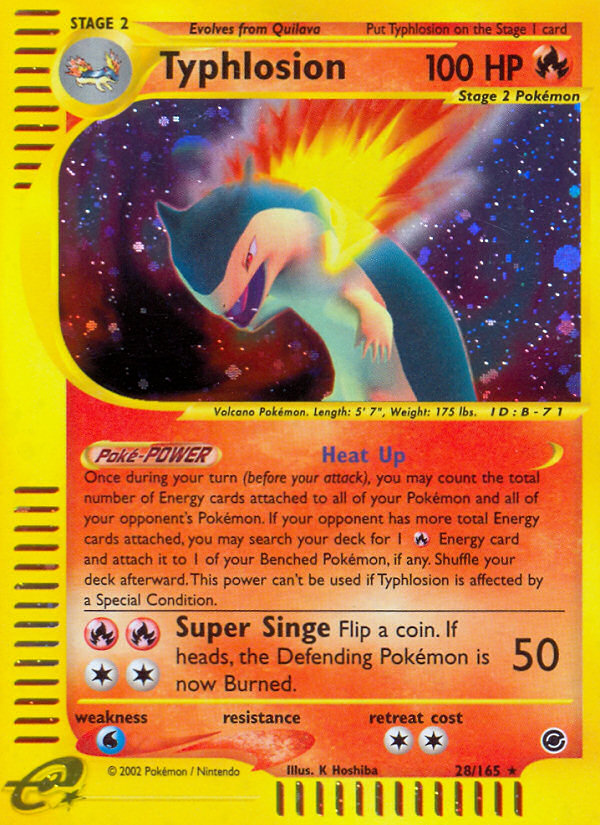 Typhlosion (28/165) [Expedition: Base Set] | Amazing Games TCG