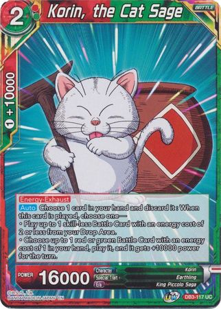 Korin, the Cat Sage (DB3-117) [Giant Force] | Amazing Games TCG