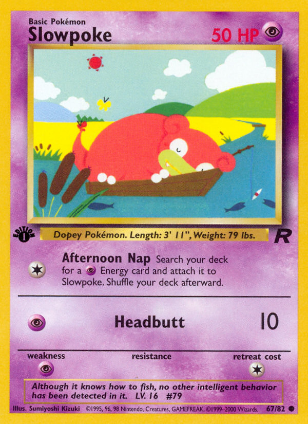 Slowpoke (67/82) [Team Rocket 1st Edition] | Amazing Games TCG