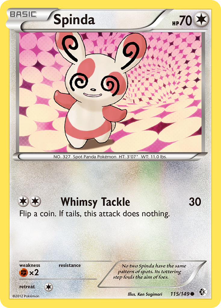 Spinda (115/149) [Black & White: Boundaries Crossed] | Amazing Games TCG