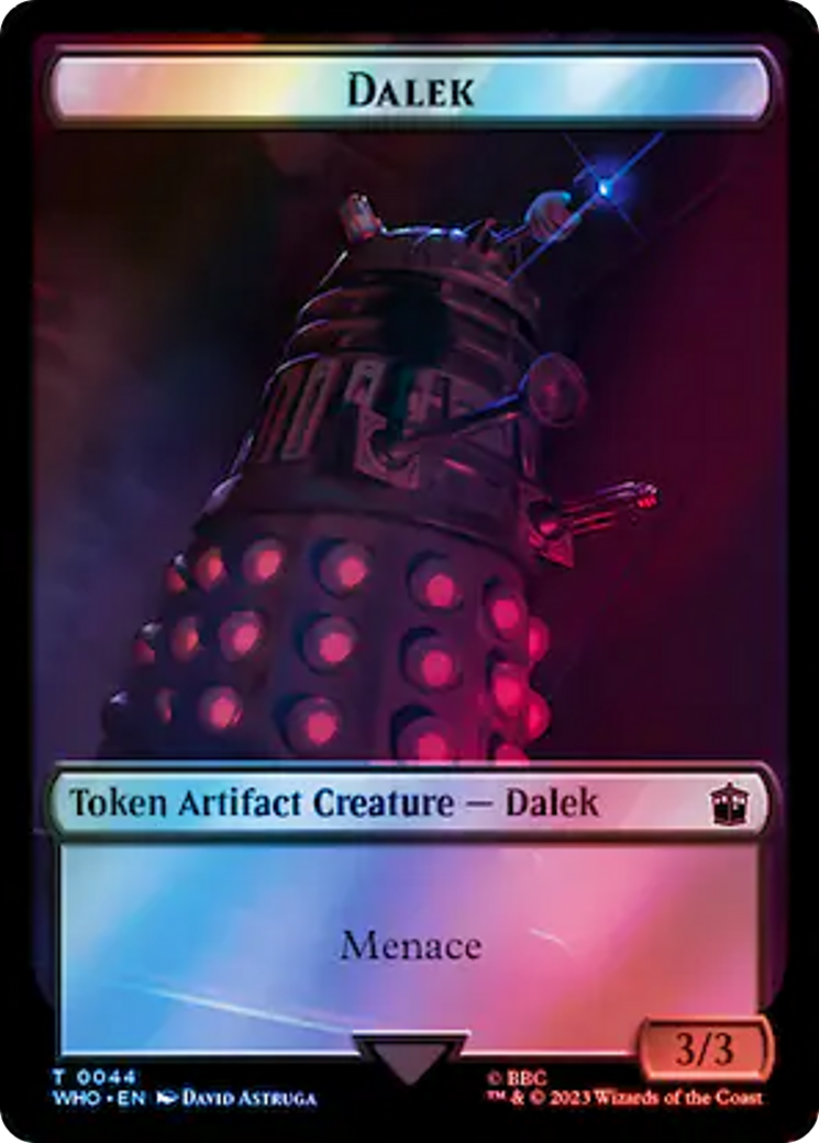 Dalek // Alien Insect Double-Sided Token (Surge Foil) [Doctor Who Tokens] | Amazing Games TCG