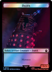 Dalek // Cyberman Double-Sided Token (Surge Foil) [Doctor Who Tokens] | Amazing Games TCG