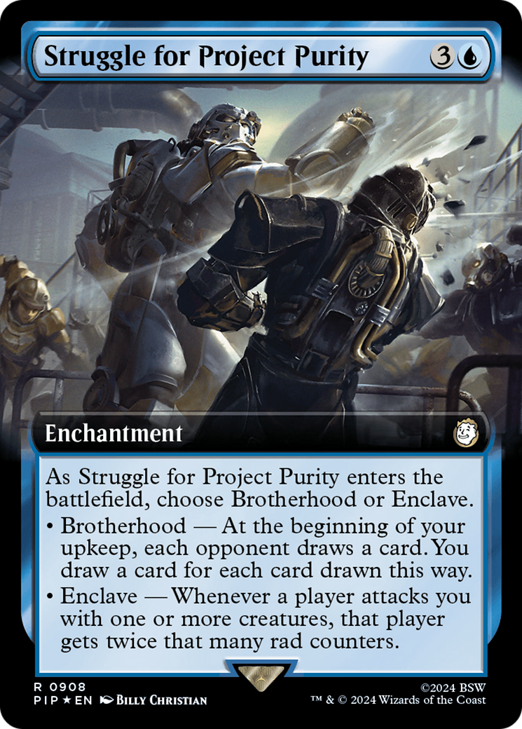 Struggle for Project Purity (Extended Art) (Surge Foil) [Fallout] | Amazing Games TCG