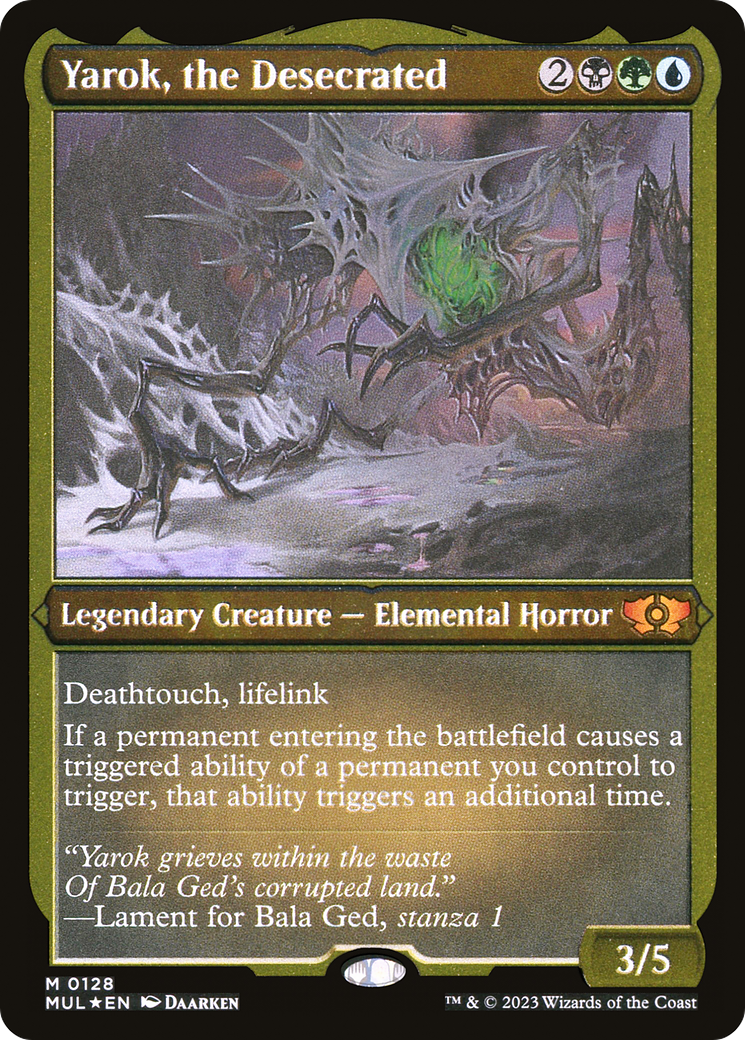 Yarok, the Desecrated (Foil Etched) [Multiverse Legends] | Amazing Games TCG