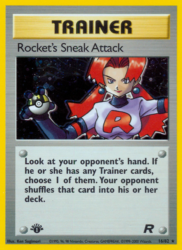 Rocket's Sneak Attack (16/82) [Team Rocket 1st Edition] | Amazing Games TCG