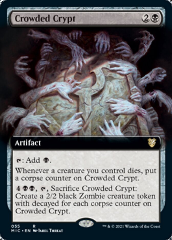 Crowded Crypt (Extended) [Innistrad: Midnight Hunt Commander] | Amazing Games TCG