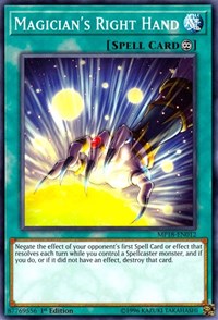 Magician's Right Hand [2018 Mega-Tins Mega Pack] [MP18-EN012] | Amazing Games TCG