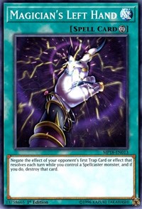 Magician's Left Hand [2018 Mega-Tins Mega Pack] [MP18-EN013] | Amazing Games TCG