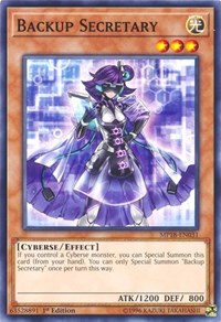 Backup Secretary [2018 Mega-Tins Mega Pack] [MP18-EN031] | Amazing Games TCG