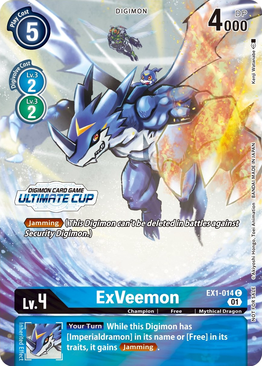 ExVeemon [EX1-014] (April Ultimate Cup 2022) [Classic Collection Promos] | Amazing Games TCG