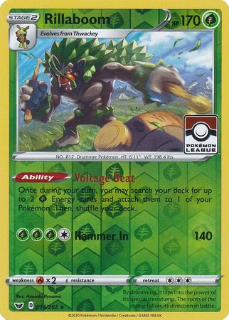 Rillaboom (014/202) (League Promo) [Sword & Shield: Base Set] | Amazing Games TCG