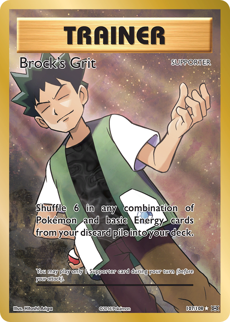 Brock's Grit (107/108) [XY: Evolutions] | Amazing Games TCG