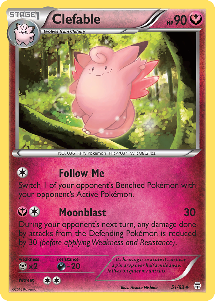 Clefable (51/83) [XY: Generations] | Amazing Games TCG