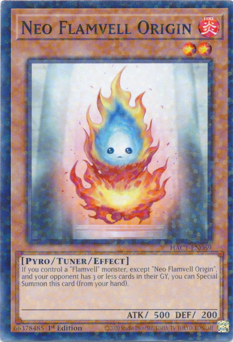 Neo Flamvell Origin (Duel Terminal) [HAC1-EN069] Common | Amazing Games TCG