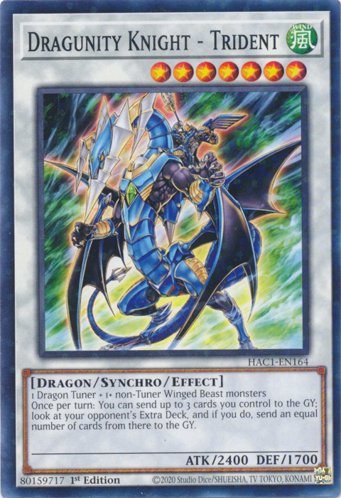 Dragunity Knight - Trident (Duel Terminal) [HAC1-EN164] Common | Amazing Games TCG