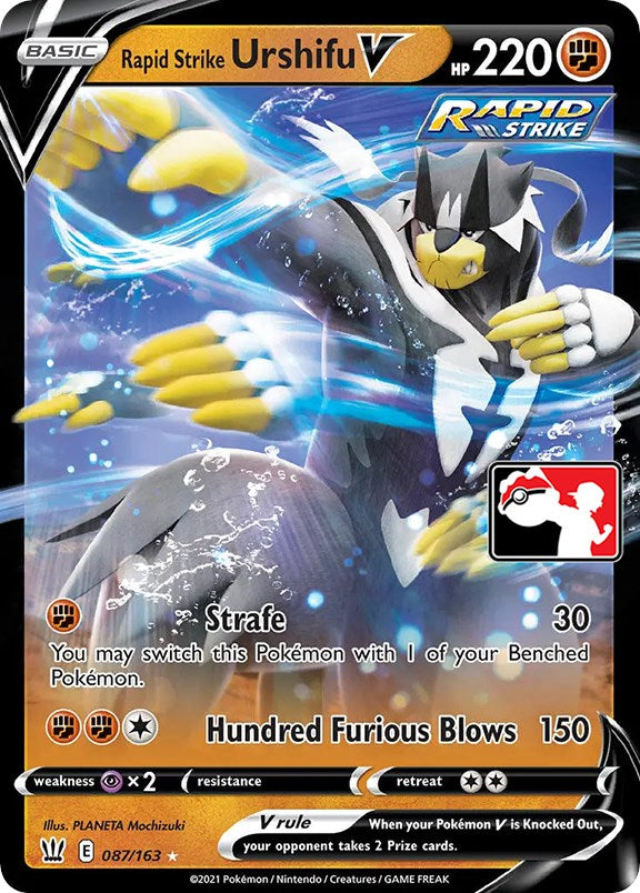 Rapid Strike Urshifu V (087/163) [Prize Pack Series One] | Amazing Games TCG