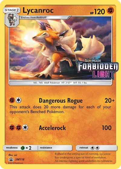 Lycanroc (SM118) (Prerelease Promo) [Sun & Moon: Black Star Promos] | Amazing Games TCG