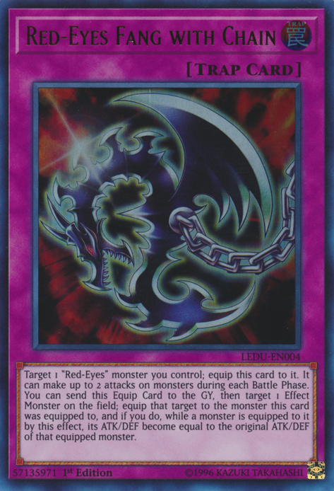 Red-Eyes Fang with Chain [LEDU-EN004] Ultra Rare | Amazing Games TCG