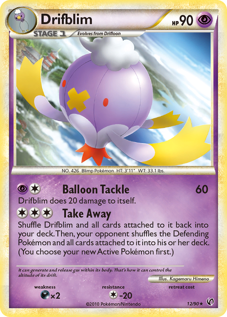 Drifblim (12/90) [HeartGold & SoulSilver: Undaunted] | Amazing Games TCG