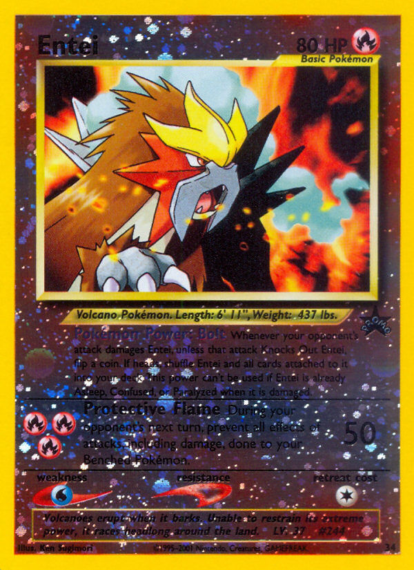 Entei (34) [Wizards of the Coast: Black Star Promos] | Amazing Games TCG