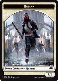 Human Token [Ravnica Allegiance Tokens] | Amazing Games TCG