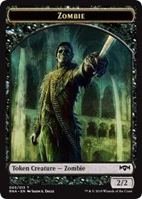 Zombie Token [Ravnica Allegiance Tokens] | Amazing Games TCG