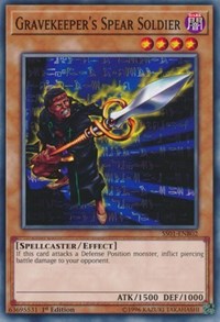 Gravekeeper's Spear Soldier [Speed Duel Decks: Destiny Masters] [SS01-ENB02] | Amazing Games TCG