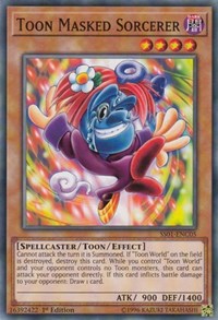 Toon Masked Sorcerer [Speed Duel Decks: Destiny Masters] [SS01-ENC05] | Amazing Games TCG