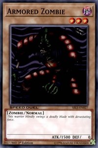 Armored Zombie [Speed Duel: Arena of Lost Souls] [SBLS-EN027] | Amazing Games TCG