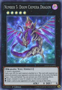 Number 5: Doom Chimera Dragon [Dark Neostorm] [DANE-EN092] | Amazing Games TCG