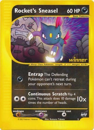 Rocket's Sneasel (5) (Jumbo Card) [Best of Promos] | Amazing Games TCG