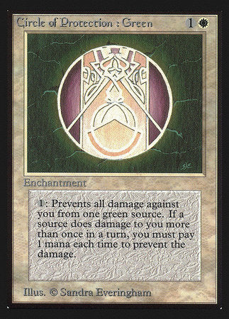 Circle of Protection: Green (IE) [Intl. Collectors’ Edition] | Amazing Games TCG