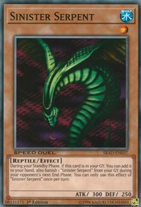 Sinister Serpent [Speed Duel: Attack from the Deep] [SBAD-EN037] | Amazing Games TCG