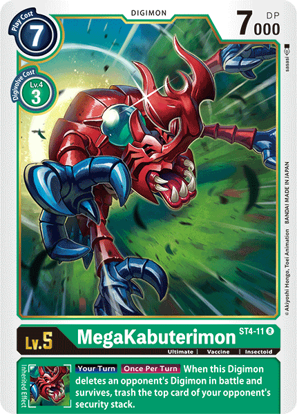 MegaKabuterimon [ST4-11] [Starter Deck: Giga Green] | Amazing Games TCG