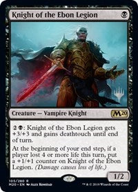 Knight of the Ebon Legion [Promo Pack: Core Set 2020] | Amazing Games TCG