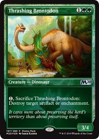 Thrashing Brontodon [Promo Pack: Core Set 2020] | Amazing Games TCG