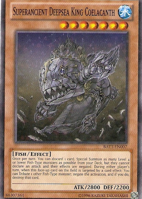 Superancient Deepsea King Coelacanth [BATT-EN007] Starfoil Rare | Amazing Games TCG