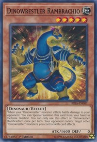 Dinowrestler Rambrachio [Rising Rampage] [RIRA-EN007] | Amazing Games TCG