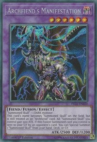 Archfiend's Manifestation [Fists of the Gadgets] [FIGA-EN034] | Amazing Games TCG