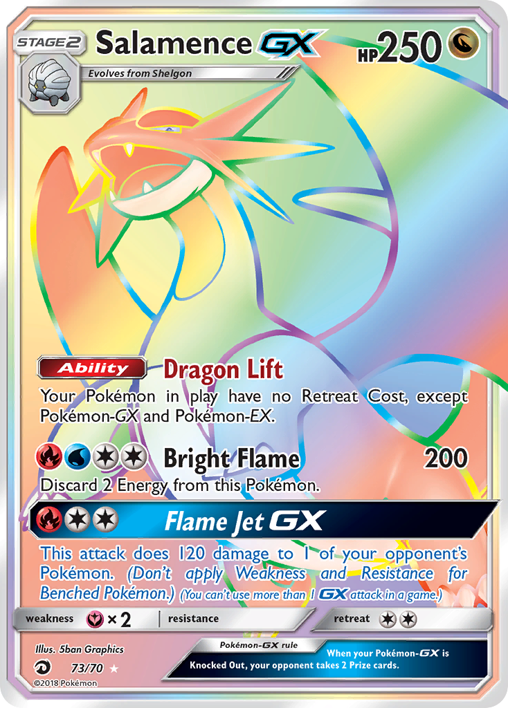 Salamence GX (73/70) [Sun & Moon: Dragon Majesty] | Amazing Games TCG