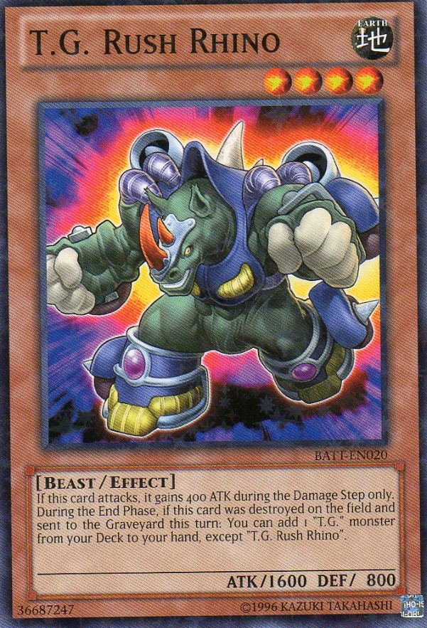 T.G. Rush Rhino [BATT-EN020] Starfoil Rare | Amazing Games TCG